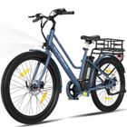 HITWAY Vélo électrique 27.5" - Moteur 250W - Batterie au Lithium Amovible 36V 13Ah - APP - Bleu+HITWAY Panier de Vélo Arrière