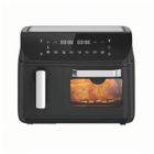 LIN SHUN DS Friteuse sans Huile - 2800W - 4L + 9L Four Chaud Visible - Friteuse à Air Fryer Four sans Huile - 60~200℃ Réglable et Minuterie