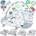 OEM Tapis d'eveil bebe 110x100x54cm - Tapis bébé - Idéal pour Eveiller et Développer Les Compétences de Votre bébé - 20 Balles +5