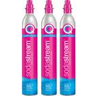 Sodastream Lot de 3 cylindres de gaz co2 60l quick connect pour machine à gazéifier - 3 x cylindre quick connect