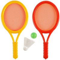 classique enfants ensemble de raquettes de tennis enfants balles de badminton élastiques jouets de sport amusants