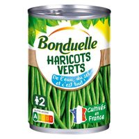 LOT DE 5 - BONDUELLE - Haricots verts extra-fins - boîte de 220 g