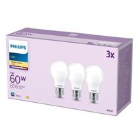 Philips pack de 3 ampoules LED E27, blanc chaud