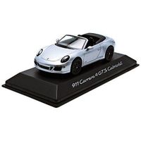 Véhicule Miniature - SCHUCO - Porsche 911 / 991 Carrera 4 GTS Cabriolet - 2014 - Gris - Echelle 1/43