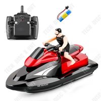 TD® Bateau télécommandé sans fil 2.4G modèle de bateau à moteur à grande vitesse modèle électrique de jouet pour enfants en plein