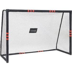 LARMNEE But De Football 240 Cm Avec Mousse Protection - Cage Foot Enfant Adulte Résistante Intempéries