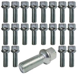 10 X M14X1.5 Noir 60 ° Roue Alliage Boulons filetage 50 mm pour Seat Ibiza Altea
