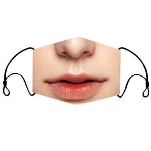 Vogseek Femmes Hommes r/éutilisables Demi-Visage Bandanas Pince-Nez en Forme de M Impression 3D Respirant Cache-Bouche Anti-poussi/ère