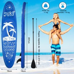 STAND UP PADDLE COSTWAY Stand Up Paddle Gonflable 297x76x15CM en P