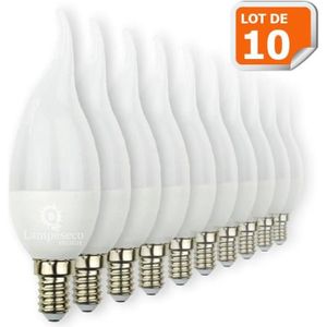 AMPOULE - LED Lot de 10 Ampoules LED E14 Flamme 5W Eq 40W - EURO