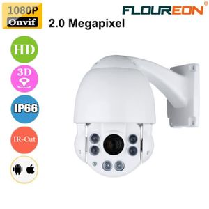 FLOUREON Cam/éra de S/écurit/é Sans Fil Cam/éra IP HD 1080P Etanche PTZ Cam/éra de Surveillance WiFi Ext/érieur Zoom 5X Vision Nocturne D/étection de Mouvement Grand Angle de Vue ONVIF Vision /à Distance