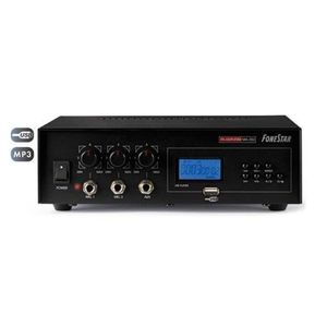 REC SD MP3 230VAC USB 8-OHM 24VDC Fonestar AMPLIFICATORE MA-125GU-MAX 100V 4x120W