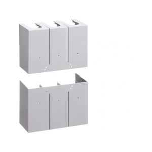 Bireegoo 1 boîte de rangement pour câbles Taille M 34 x 14 x 13 cm pour rallonge de rangement gestion et organisation des câbles et organisateur de câbles de bureau transparent 23,5 x 12 x 12,5 cm 