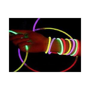 100 bracelets lumineux fluo COULEUR DOUBLE kit complet incluant connecteurs x 100