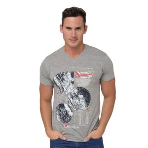 T-SHIRT GEOGRAPHICAL NORWAY T-shirt Gris clair - Homme