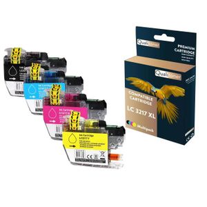 Lot De 2 Cartouches D'encre Compatibles JAUNE Pour Imprimantes Brother - Réf. LC3213XL, NOPAN-INK - Pour Modèles DCP J572DW, J770 Series, Etc.