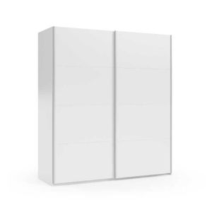 Armoire Coulissante Blanc Achat Vente Pas Cher
