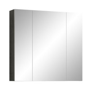 ARMOIRE DE CHAMBRE Armoire à Miroir - TRENDTEAM - Moderne Scandinave - Blanc Brillant - 80 x 63 x 16 cm