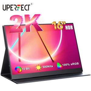 UPERFECT Ecran Portable 18,5 Pouces 120Hz Moniteur Mobile Full HD IPS  Second Écran avec Support Réglable Intégré USB C Mini HDMI pour Mac PC  Laptop Switch Xbox, Compatible VESA : : Autres