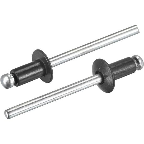 Rivets Aveugles, 4Mm X 6Mm Aluminium Ouvert Terminal Plat Rond Tête ...