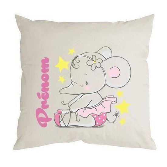 Housse De Coussin Personnalisable Elephant Bebe 1 Cdiscount Maison