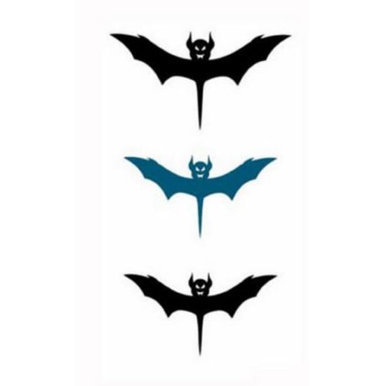 Beaute Fashion Tatouage Temporaire Chauve Souris Noir Bleu Fonce