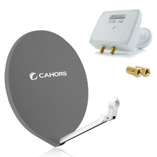 Accessoire TV vidéo GENERIQUE Cahors Parabole Fibre Gris Multisatellite Accessoire TV vidéo GENERIQUE Cahors Parabole Fibre Gris Multisatellite