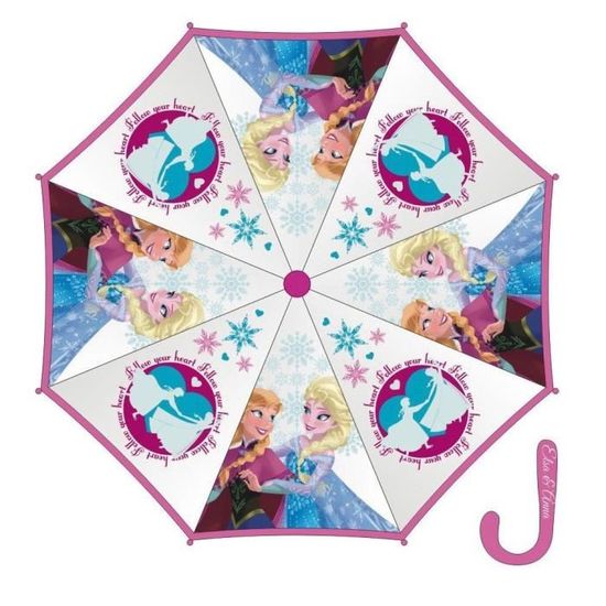 76cm Anna et Olaf Rose fonc/é diam Parapluie enfant fille La reine des neiges Elsa