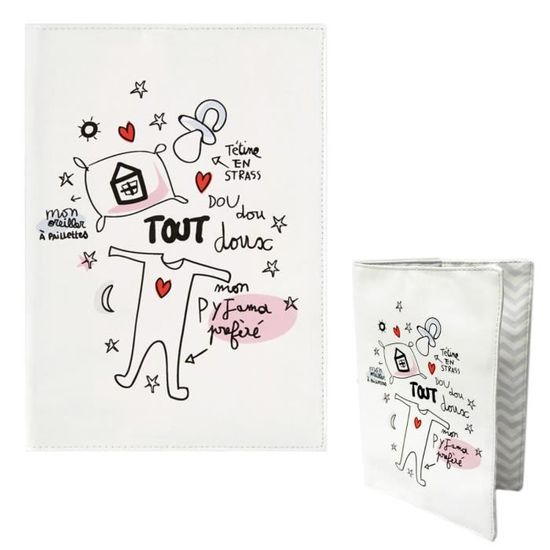 Protege Carnet De Sante Tout Doux Pour Bebe Fille Garcon Idee Cadeau Original Humoristique Naissance Dlp Derriere La Porte Cdiscount Puericulture Eveil Bebe