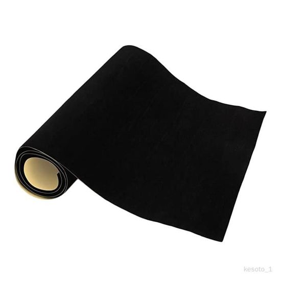 Rouleau Ruban Auto-adhésif Tissu Velours Noir Pour Porte Voiture Et Coffre