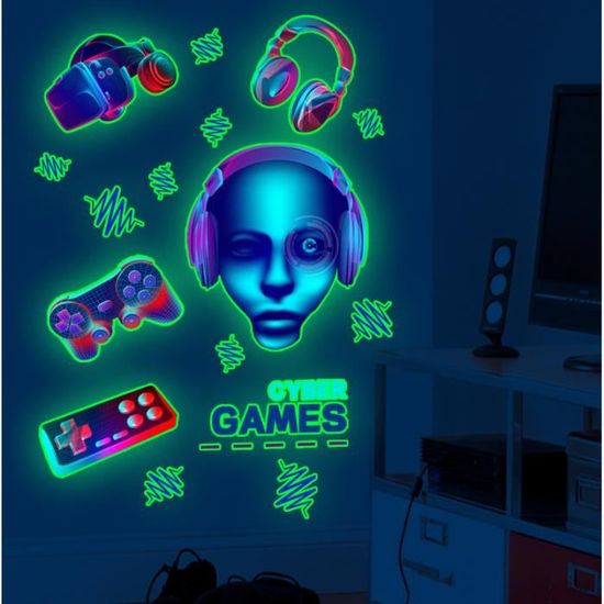 Autocollant Mural Manette Xbox Pour Chambre D’enfant - Design Artistique, Style Enfantin, Neuf