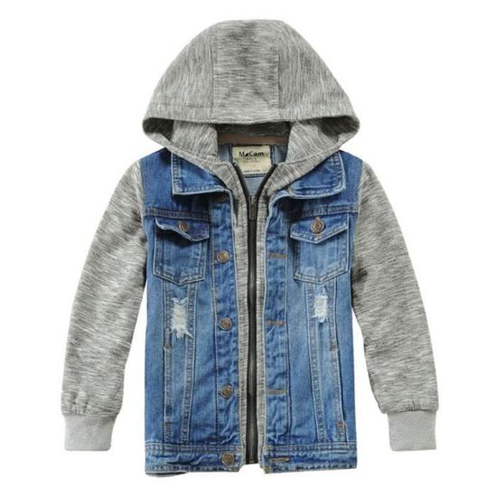 Veste jean garcon store