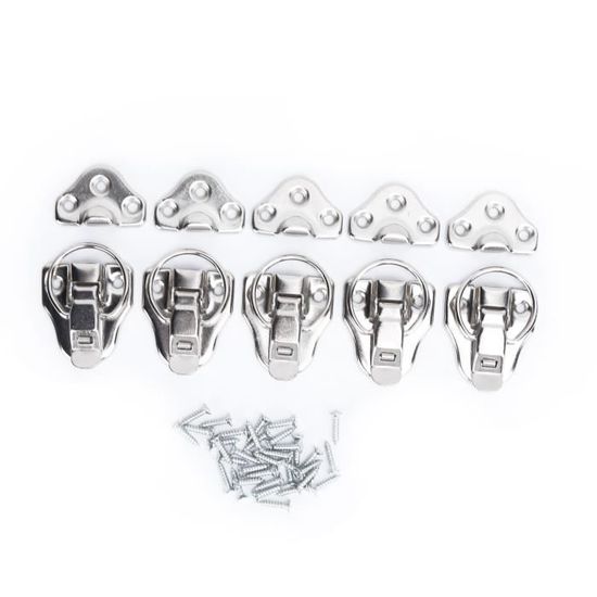 Fermoir à moraillon décoratif en laiton antique avec vis pour boîte à