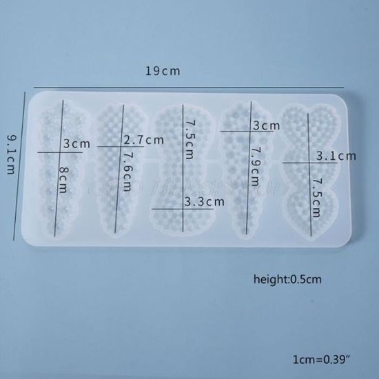 Moule En Silicone Pour Pinces à Cheveux En Résine - Crée Tes Propres Barrettes Décorées - 6 épingles Fournies - 9
