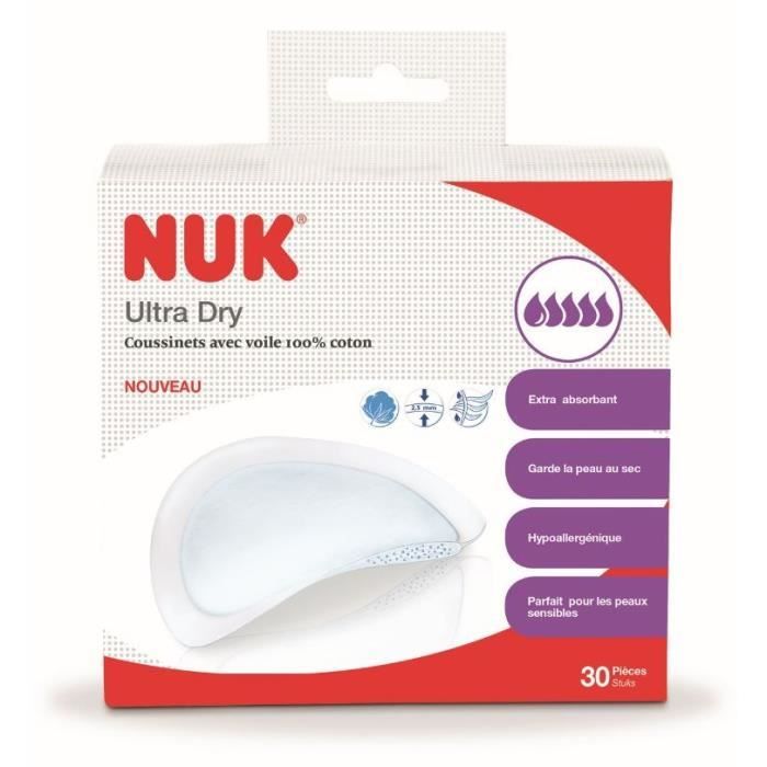 NUK 30 Coussinets 100% coton