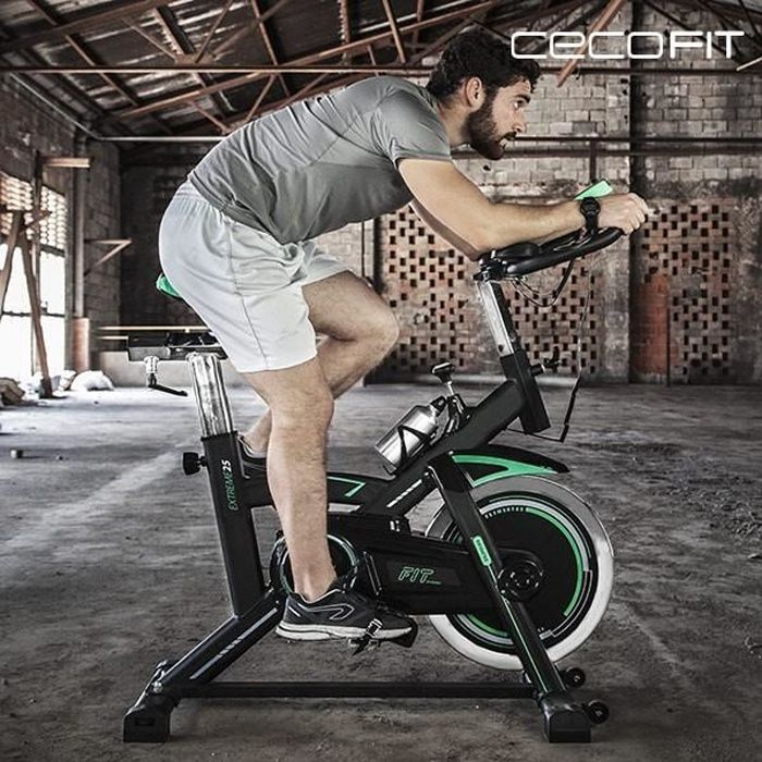 Vélo d Appartement Usage professionnel avec écran LCD - Simule la position des vélos de route Selle de sport
