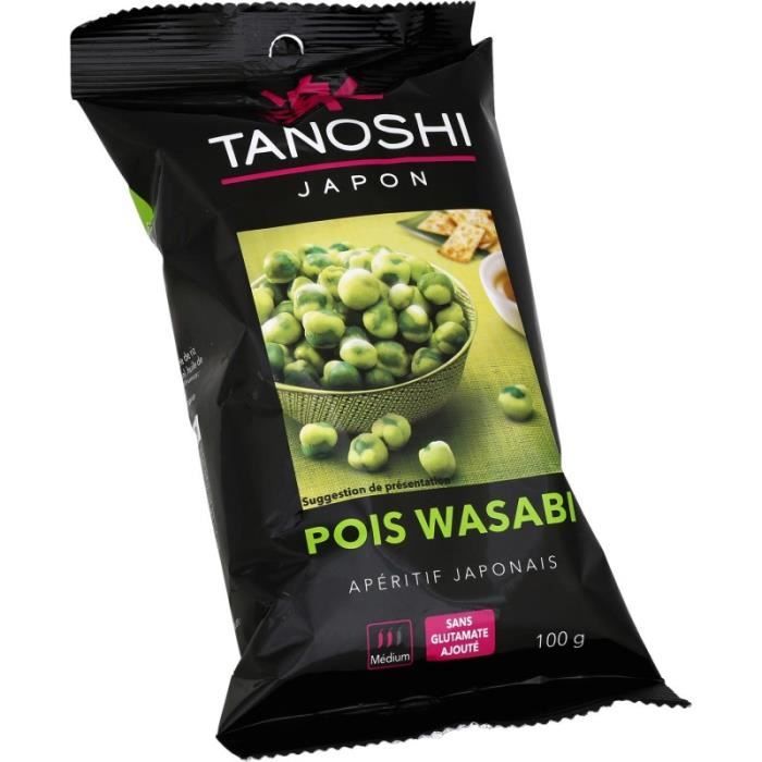 TANOSHI - Pois Wasabi 100G - Lot De 4