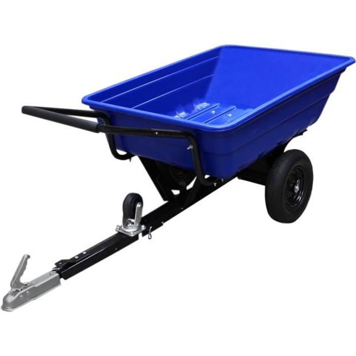 Remorque ATV Jardin Chargement Ferme Puissant Tracteur Roues Pneumatiques