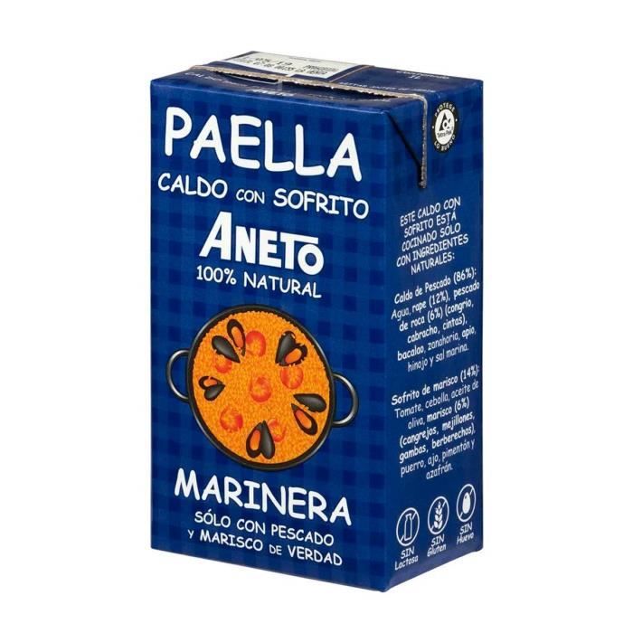 Bouillon pour paella aux fruits de mer Aneto 1 L