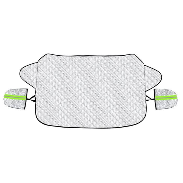 Couverture anti-gel pour pare-brise avant de voiture, protection contre la neige et le gel, accessoires d'hi White