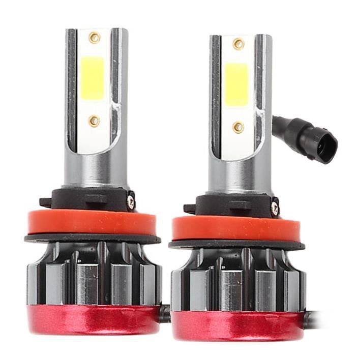 Fydun Ampoules LED H8 / H11 Paire d'ampoules antibrouillard phare LED 3000LM 30W EV19 H8 / H11 éclairage à la chaux IP68 étanche
