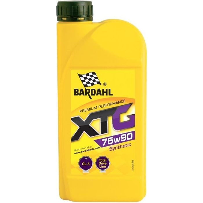 BARDAHL Huile boites et ponts XTG 75W90 - Bidon de 1 L