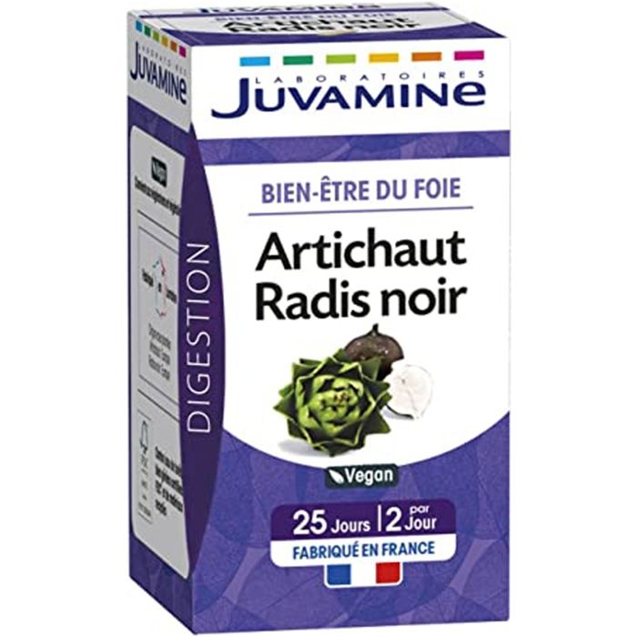 Juvamine Bien Etre du Foie Artichaut Radis Noir 50 gélules