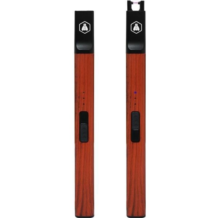 Allume Gaz à Arc Electrique Rechargeable par USB - Marron Foncé