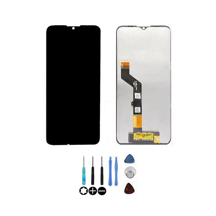 Ecran Complet LCD & Vitre Tactile Noir Sans Châssis Pour Motorola Moto G9 Play