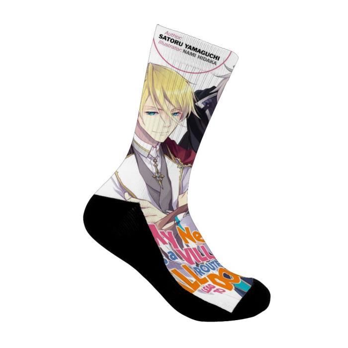 Chaussettes de sport imprimées antidérapantes all-match My Next Life As a Villainess All Routes Lead to Doom! pour hommes et femmes