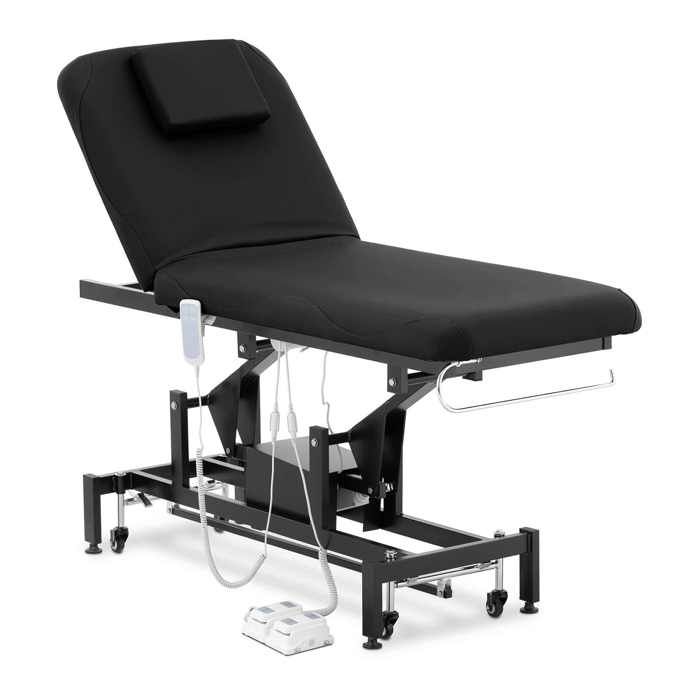 Table De Massage Électrique Lit Esthétique Soin Avec Télécommande 200 kg Noir