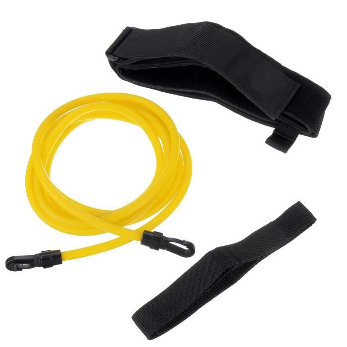 TEMPSA Ceinture d'entraînement de natation élastique 10-15LB 3 mètres Jaune