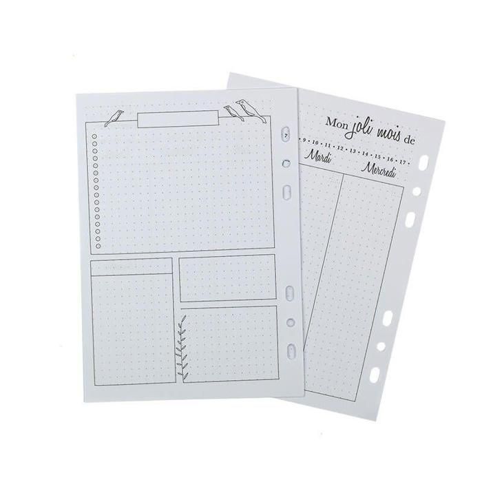 Pages pour Planner - Semaine - A5 - 104 pages