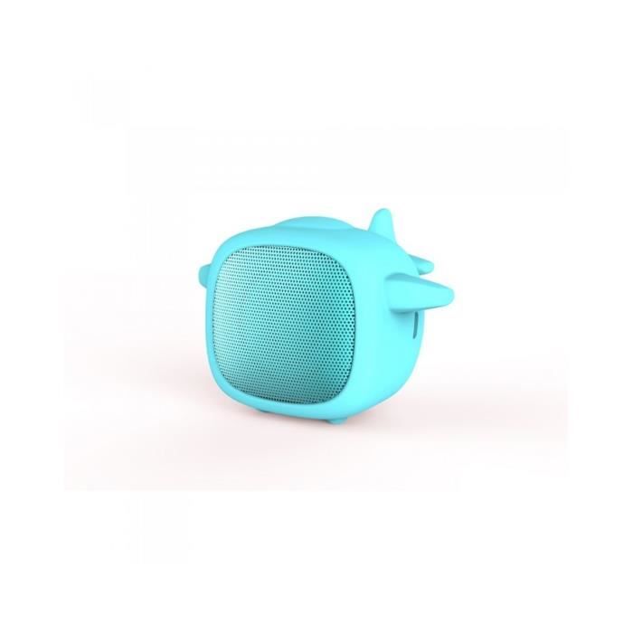 Pack enceinte Bluetooth garçon 2 coques interchangeable dino/avion - WEKENCPACKDA Bleu